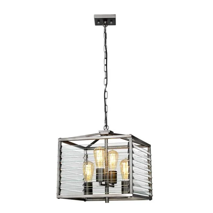 Track lighting for accentuating artworksLouvre 4/6 Light Pendant - Painted Gunmetal Track lighting for accentuating artworksLouvre 4/6 Light Pendant - Painted Gunmetal
