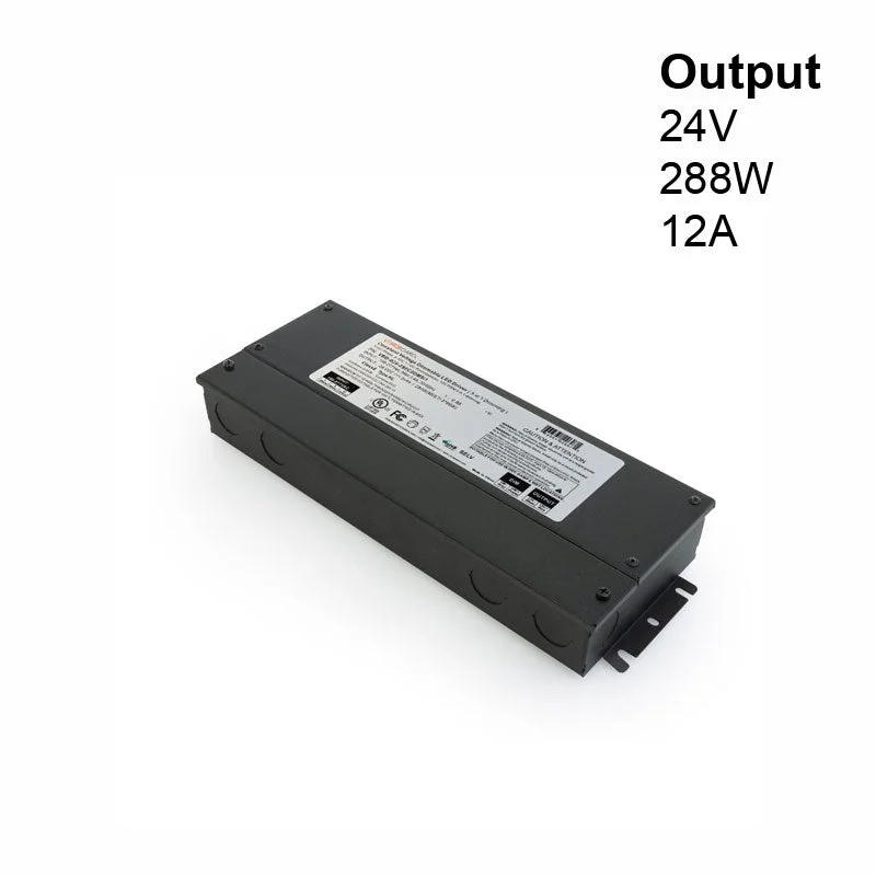 VBD-024-288C2DM5i1(Class2 3x96W) 5 in 1 Dimming Triac/Phase/MLV/ELV/0-10V/Potentiometer/10V PWM LED Driver 24V 288W VBD-024-288C2DM5i1(Class2 3x96W) 5 in 1 Dimming Triac/Phase/MLV/ELV/0-10V/Potentiometer/10V PWM LED Driver 24V 288W