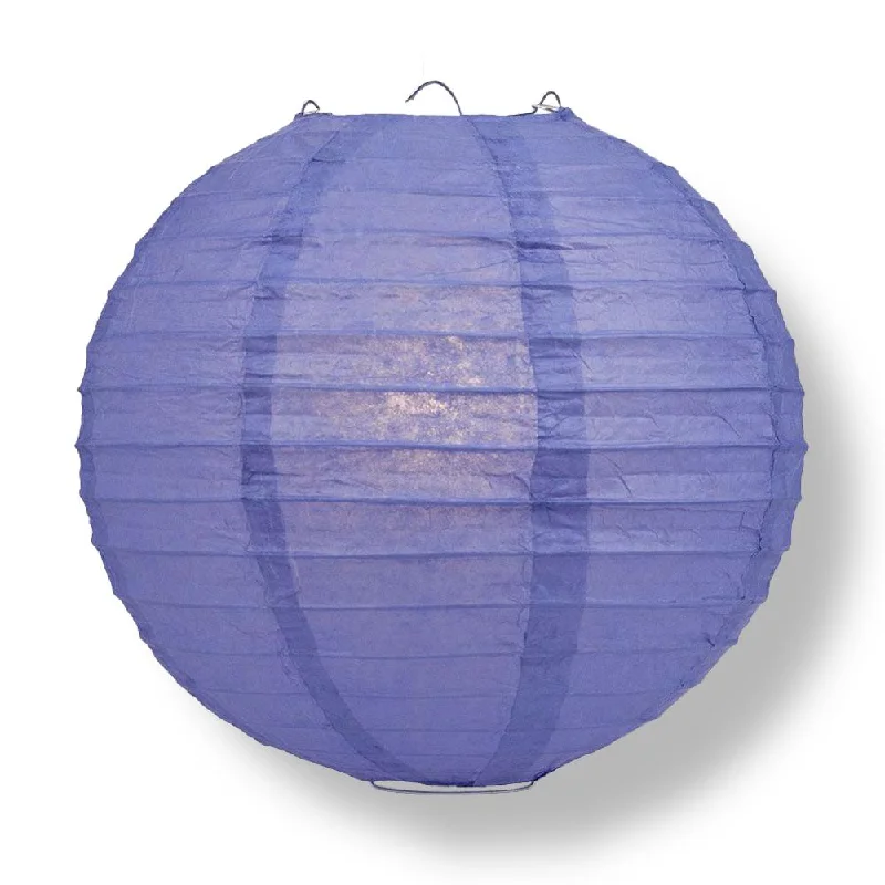 30" Very Periwinkle / Astra Blue Jumbo Round Paper Lantern, Even Ribbing, Chinese Hanging Wedding & Party Decoration 30" Very Periwinkle / Astra Blue Jumbo Round Paper Lantern, Even Ribbing, Chinese Hanging Wedding & Party Decoration