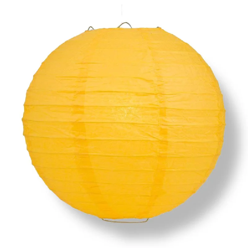 BLOWOUT 30" Yellow-Orange Jumbo Round Paper Lantern, Even Ribbing, Chinese Hanging Wedding & Party Decoration BLOWOUT 30" Yellow-Orange Jumbo Round Paper Lantern, Even Ribbing, Chinese Hanging Wedding & Party Decoration