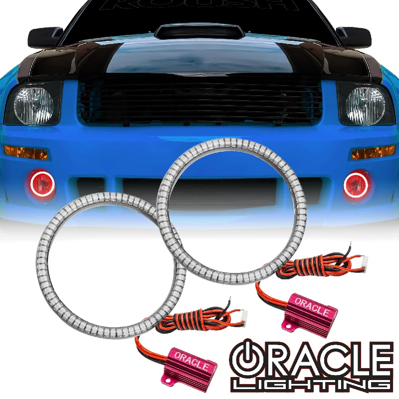 ORACLE Lighting 2005-2009 Ford Mustang Roush Surface Mount LED Fog Light Halo Kit ORACLE Lighting 2005-2009 Ford Mustang Roush Surface Mount LED Fog Light Halo Kit