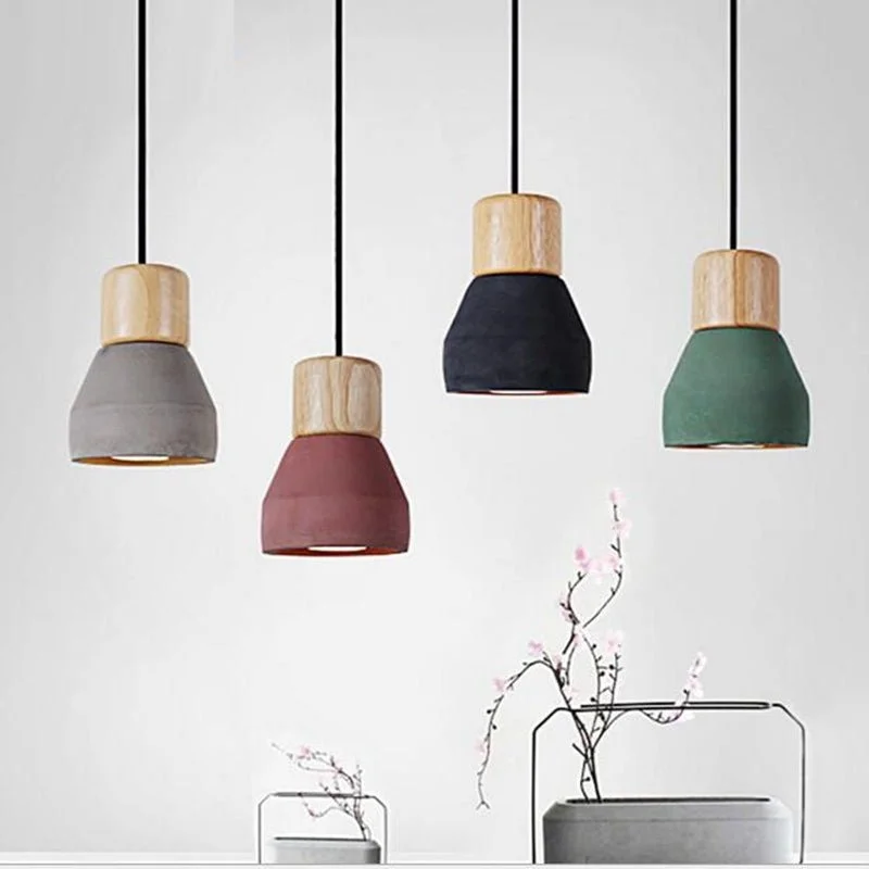 Industrial Exit Sign Lighting for Quick EvacuationModern Fashion Ceiling Pendant Lights Home Lighting Fixture, Wood Cement Hanging Lamp For Kitchen Dining Room Industrial Exit Sign Lighting for Quick EvacuationModern Fashion Ceiling Pendant Lights Home Lighting Fixture, Wood Cement Hanging Lamp For Kitchen Dining Room
