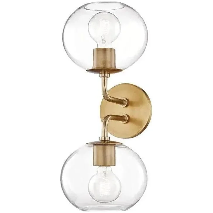Track lighting with a chunky, bold designMargot Double Wall Sconce