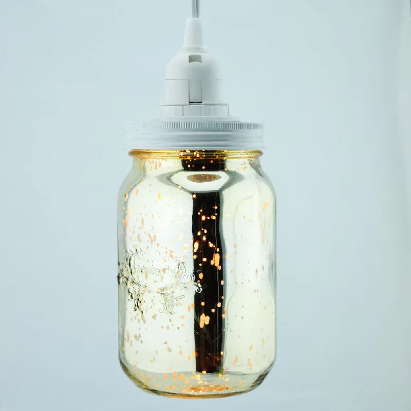 Edison light bulbs for barn lightingGold Mercury Glass Mason Jar Pendant Light Kit, Regular Mouth, White Cord, 15FT Edison light bulbs for barn lightingGold Mercury Glass Mason Jar Pendant Light Kit, Regular Mouth, White Cord, 15FT