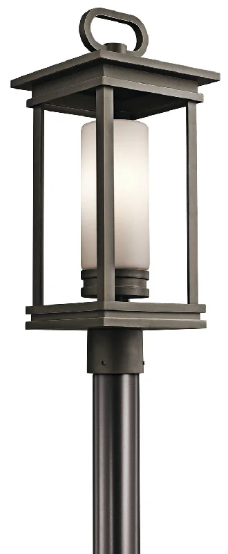 Track lighting with colored glass accentsSouth Hope Outdoor Post Mount Lantern
