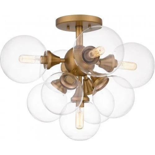 Track lighting with a minimalist track designGlinda 5-Light Semi Flush Mount