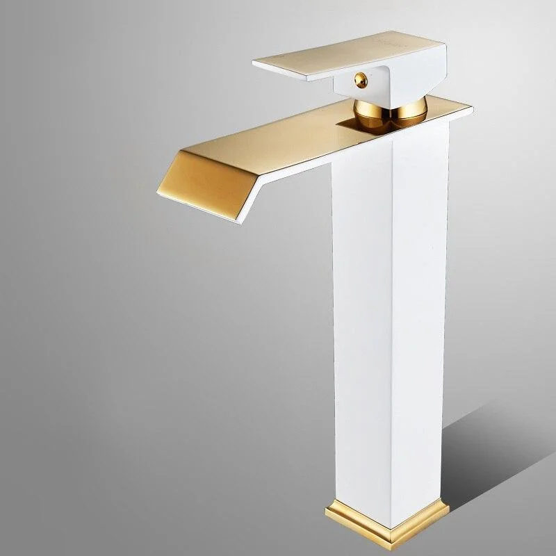 Basin Faucets Square Waterfall Bathroom Faucet Single Handle Basin Mixer Tap Bath Antique Faucet Brass Sink Water Crane Gold Basin Faucets Square Waterfall Bathroom Faucet Single Handle Basin Mixer Tap Bath Antique Faucet Brass Sink Water Crane Gold