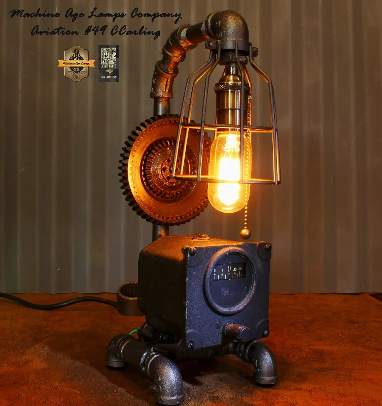 Aviation / Vintage Aircraft Airplane Directional Gyro Instrument / #cc49