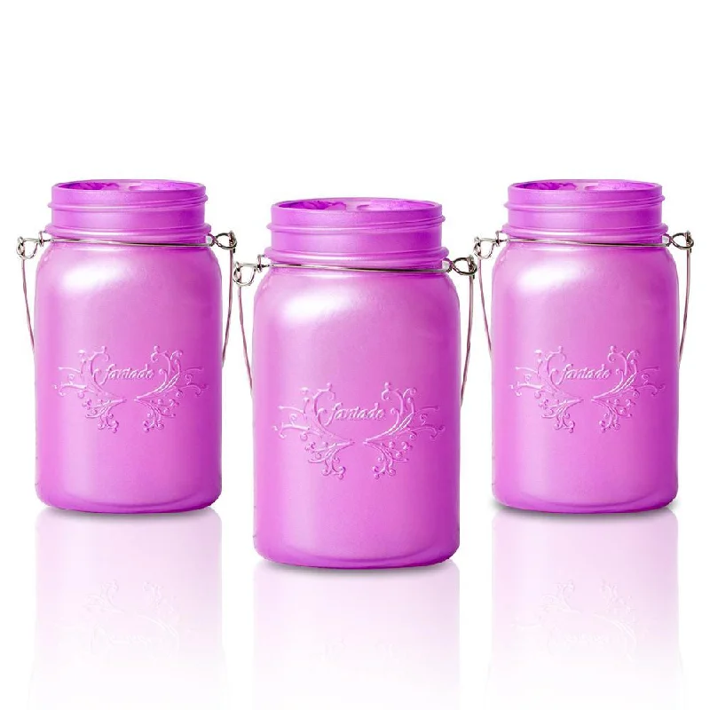 BLOWOUT SINGLE Fantado Regular Mouth Frosted Lavender Mason Jar w/ Handle, 16oz / 1 Pint BLOWOUT SINGLE Fantado Regular Mouth Frosted Lavender Mason Jar w/ Handle, 16oz / 1 Pint