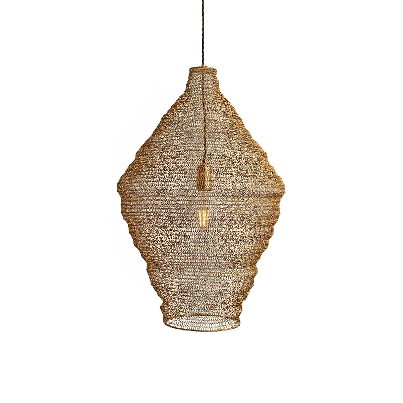 Soft white Edison light bulbsBeehive Wire Cage Metal Mesh Pendant Light - Diamond - Brass Soft white Edison light bulbsBeehive Wire Cage Metal Mesh Pendant Light - Diamond - Brass