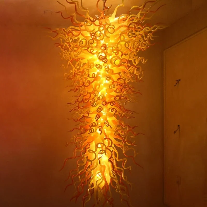 Luxury Hand Blown Glass Gold Chandelier Light Large Imperial Crystal Chandelier for Hotel Hall Staircase Luxury Hand Blown Glass Gold Chandelier Light Large Imperial Crystal Chandelier for Hotel Hall Staircase