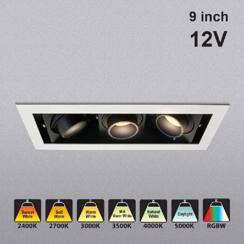 VBD-MTR-78T Low Voltage IC Rated Downlight LED Light Fixture, 9 inch Rectangular White VBD-MTR-78T Low Voltage IC Rated Downlight LED Light Fixture, 9 inch Rectangular White