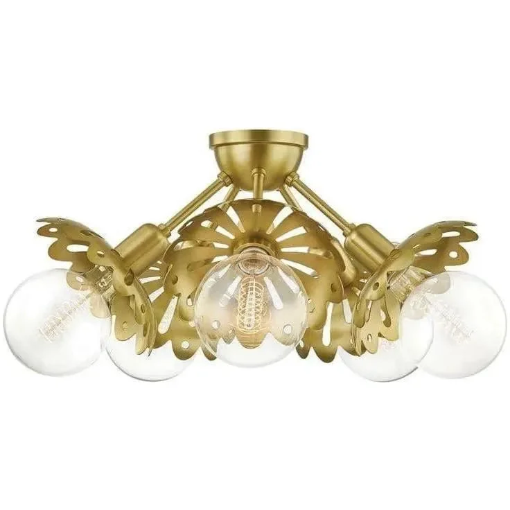 Track lighting with multiple heads for flexibilityAlyssa Semi Flush Mount