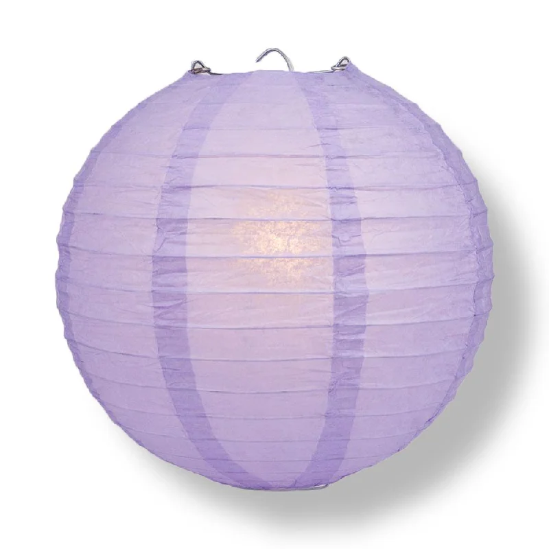 BLOWOUT 30" Lavender Jumbo Round Paper Lantern, Even Ribbing, Chinese Hanging Wedding & Party Decoration BLOWOUT 30" Lavender Jumbo Round Paper Lantern, Even Ribbing, Chinese Hanging Wedding & Party Decoration