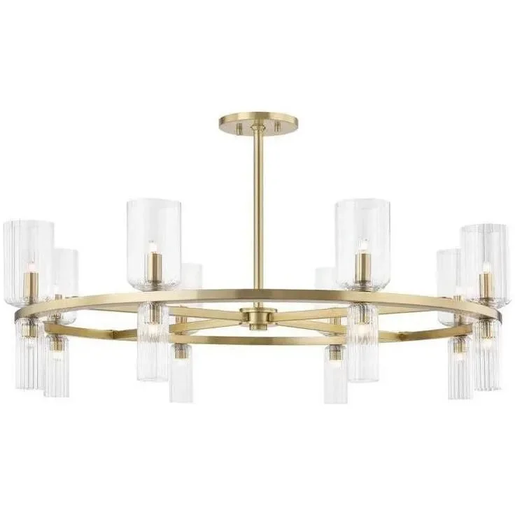 Track lighting with colored glass accentsTabitha Chandelier