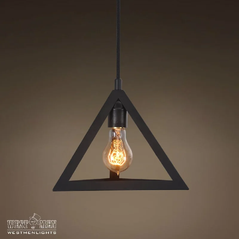 Dust - Resistant Industrial Lighting for Dirty WorkspacesTriangle 1 Light Metal Pendant Light Dust - Resistant Industrial Lighting for Dirty WorkspacesTriangle 1 Light Metal Pendant Light