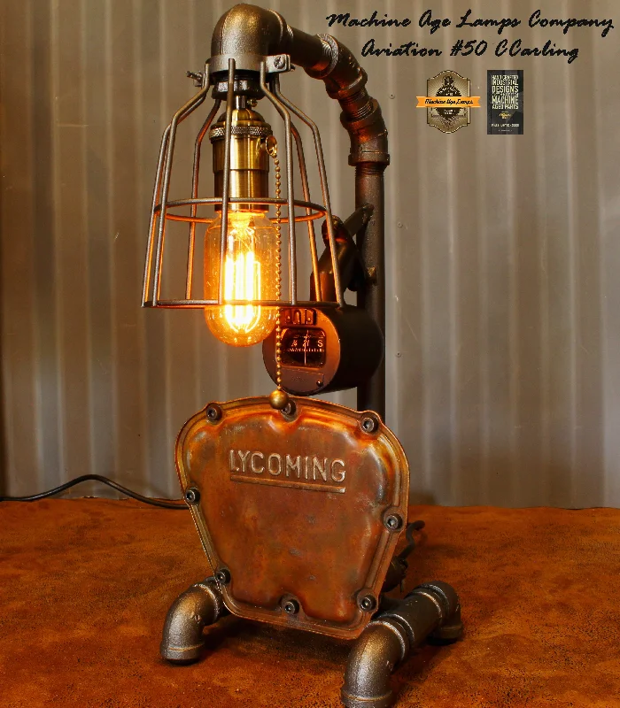 Aviation / Vintage Aircraft Airplane Magnetic Compass / lycoming Engine Cover / Lamp / #cc50 sold Aviation / Vintage Aircraft Airplane Magnetic Compass / lycoming Engine Cover / Lamp / #cc50 sold