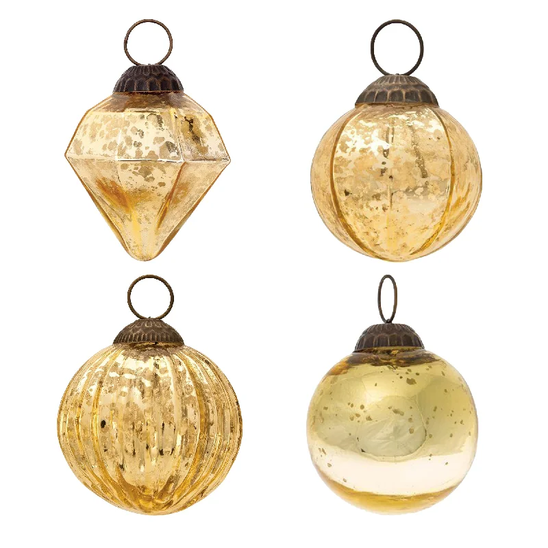 4 Pack | Gold Best of Show Assorted Ornaments Set - Great Gift Idea, Vintage-Style Decorations for Christmas, Special Occasions, Home Decor and Parties 4 Pack | Gold Best of Show Assorted Ornaments Set - Great Gift Idea, Vintage-Style Decorations for Christmas, Special Occasions, Home Decor and Parties