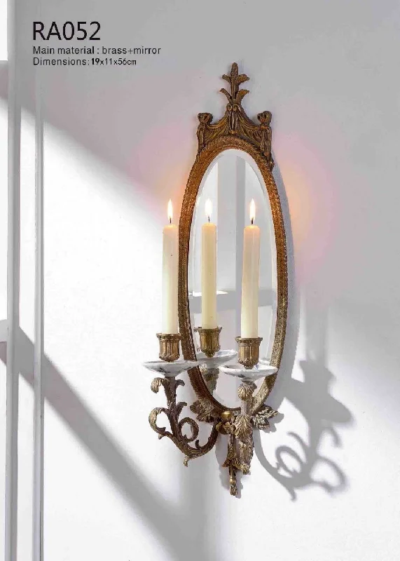 Elliptical Hanging Mirror Candlestick
