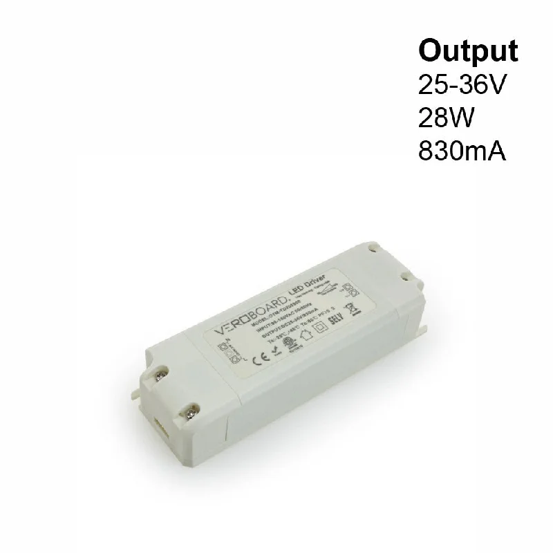 OTM-TD202800-830-28 Constant Current LED Driver, 830mA 25-36V 28W Dimmable