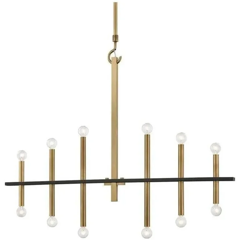 Track lighting for illuminating dining tablesColette Chandelier