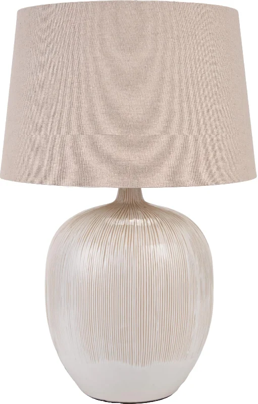 Greta Table Lamp - Black/Cream