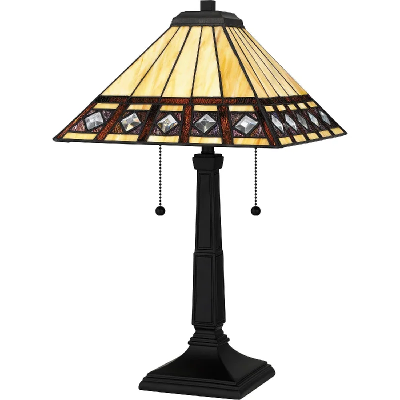 Energy - efficient track lighting fixturesTiffany 2-Light Table Lamp