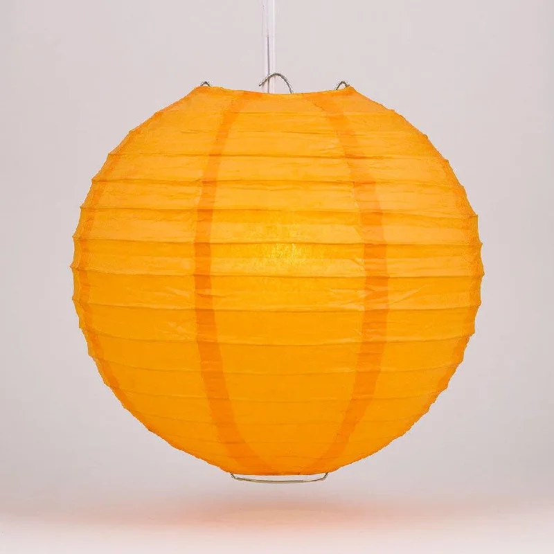 BULK PACK (12) 42" Orange Jumbo Round Paper Lantern, Even Ribbing, Chinese Hanging Wedding & Party Decoration BULK PACK (12) 42" Orange Jumbo Round Paper Lantern, Even Ribbing, Chinese Hanging Wedding & Party Decoration