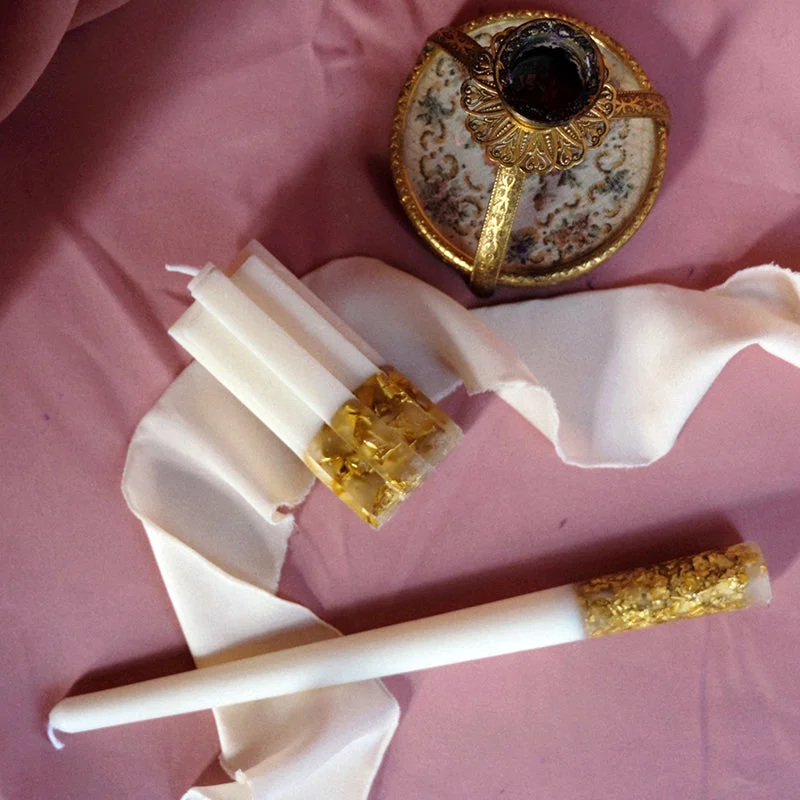 KAWA exclusive design gold foil candles handmade candles