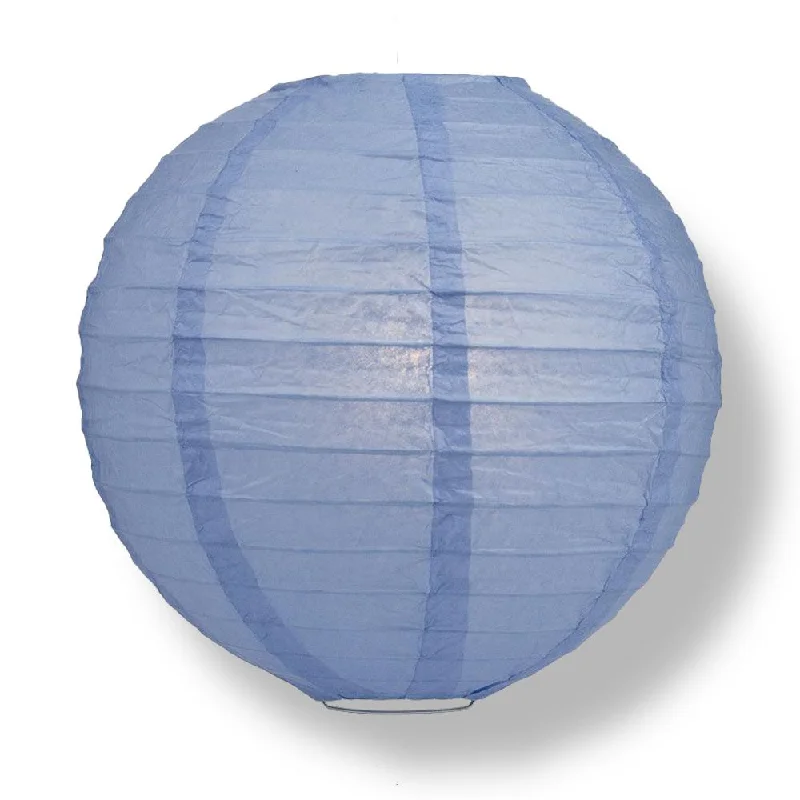 30" Serenity Blue Jumbo Round Paper Lantern, Even Ribbing, Chinese Hanging Wedding & Party Decoration 30" Serenity Blue Jumbo Round Paper Lantern, Even Ribbing, Chinese Hanging Wedding & Party Decoration