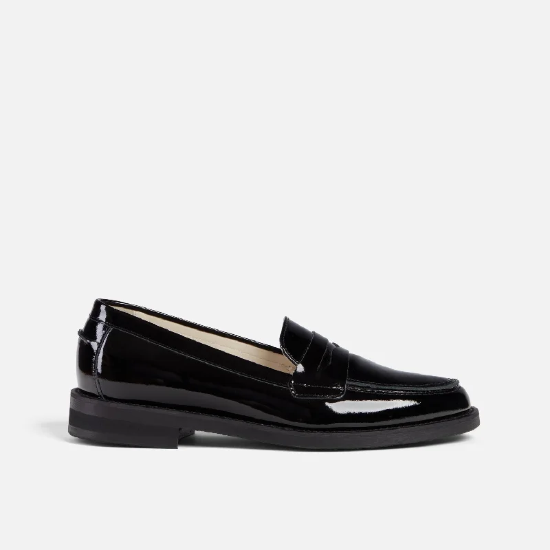 Women's Geometric - Patterned Loafers in Multicolor for a Fashion - Forward LookWilde Black Patent Penny Loafer - Women's Women's Geometric - Patterned Loafers in Multicolor for a Fashion - Forward LookWilde Black Patent Penny Loafer - Women's
