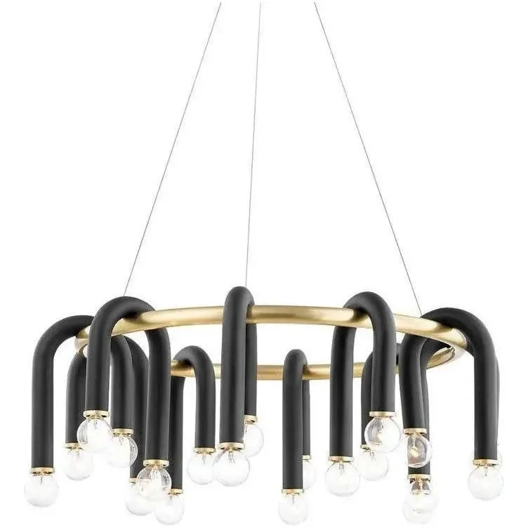 Track lighting for illuminating dining tablesWhit Chandelier