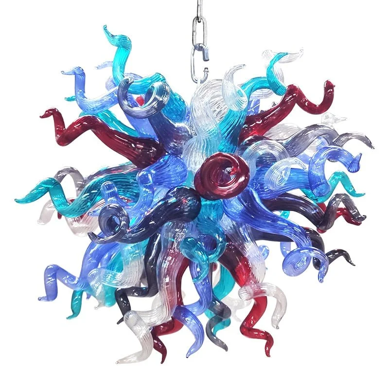 Vintage Glass Chandeliers Creative Design Lamps Hand Blown Glass Chandelier Light for Living Room Vintage Glass Chandeliers Creative Design Lamps Hand Blown Glass Chandelier Light for Living Room