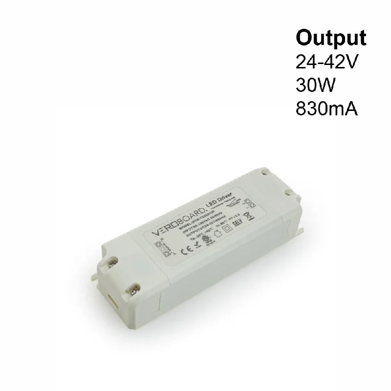 OTM-TD203100-830-30 Constant Current LED driver, 830mA 24-42V 30W Dimmable