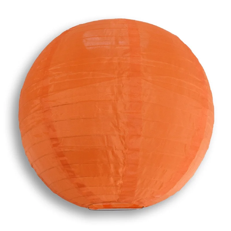 36" Orange Jumbo Shimmering Nylon Lantern, Even Ribbing, Durable, Dry Outdoor Hanging Decoration 36" Orange Jumbo Shimmering Nylon Lantern, Even Ribbing, Durable, Dry Outdoor Hanging Decoration