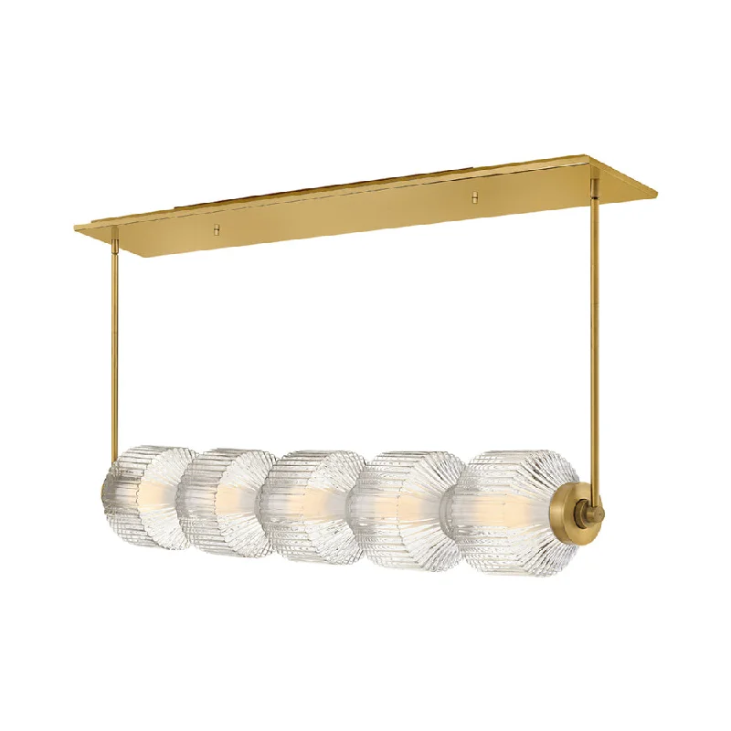 Modern track lighting with LED bulbsReign LED Linear Pendant Light