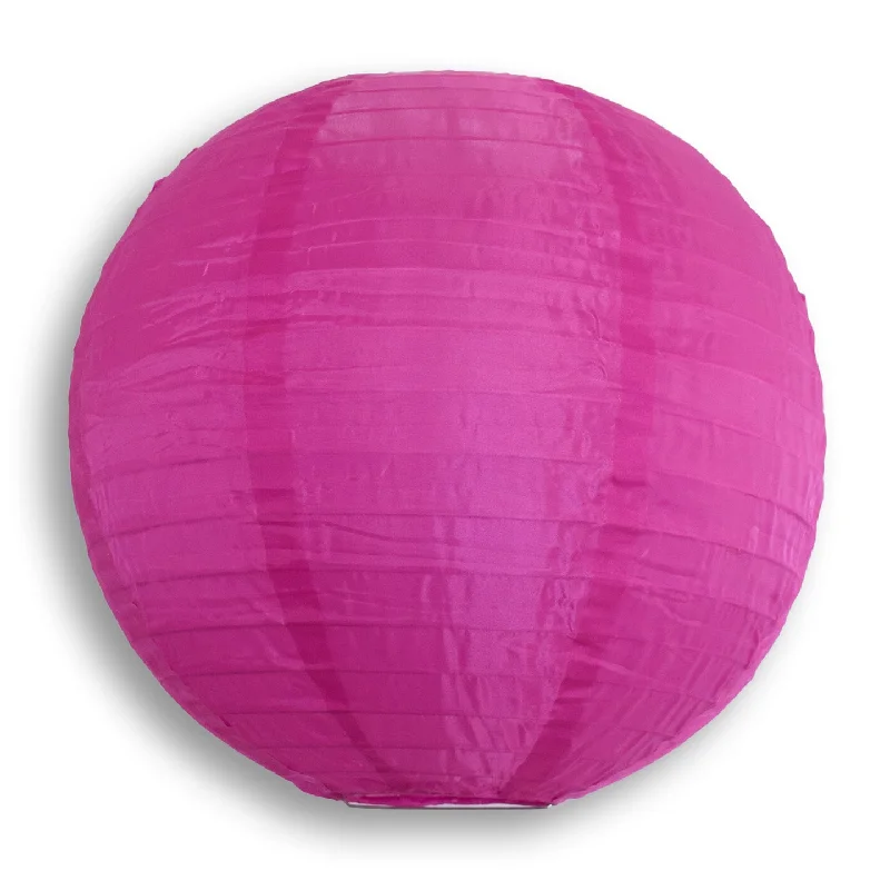 BLOWOUT 36" Ultra Violet Jumbo Shimmering Nylon Lantern, Even Ribbing, Durable, Dry Outdoor Hanging Decoration