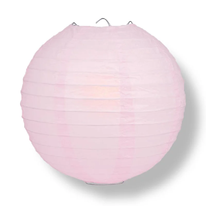 30" Pink Jumbo Round Paper Lantern, Even Ribbing, Chinese Hanging Wedding & Party Decoration 30" Pink Jumbo Round Paper Lantern, Even Ribbing, Chinese Hanging Wedding & Party Decoration