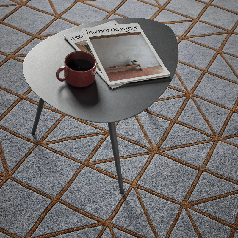 Hithe Hand Tufted Wool Rug - Grey & Brown