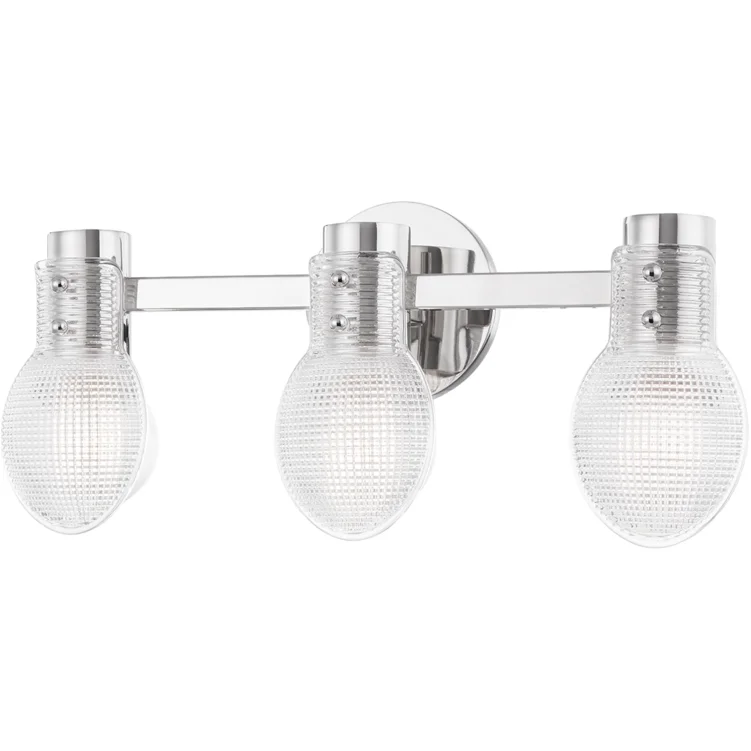 Modern track lighting with LED bulbsJenna 3-Light Bath Bracket