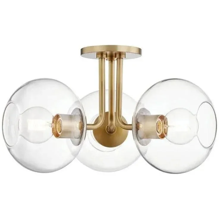 Track lighting for modernizing traditional interiorsMargot Triple Semi Flush Mount