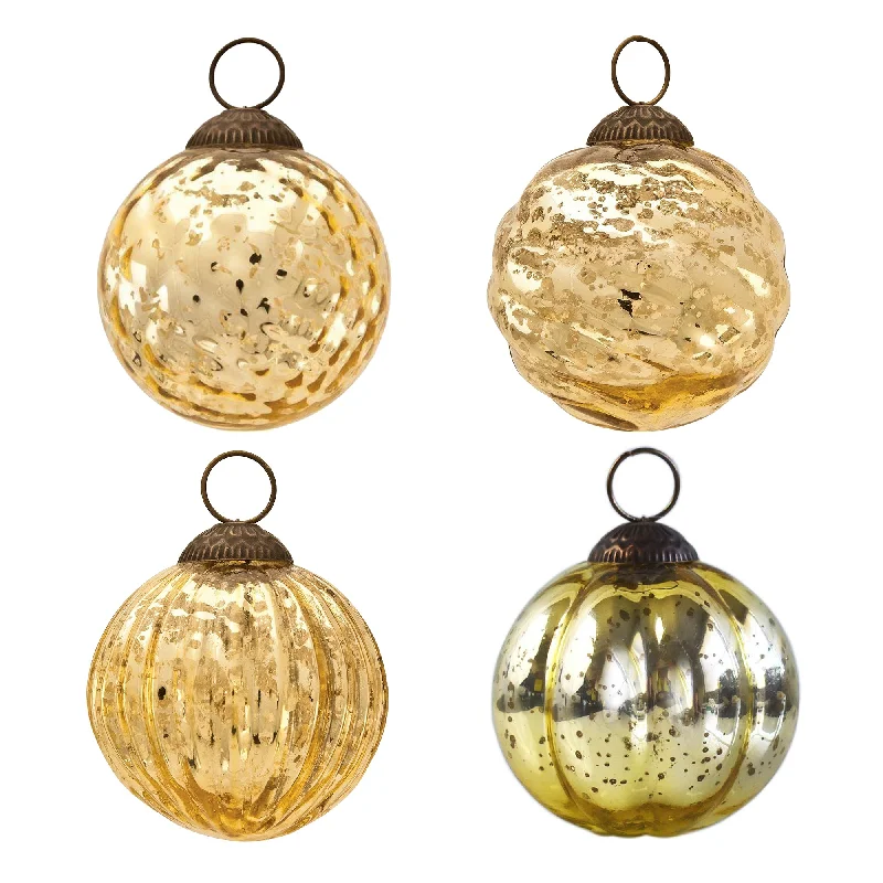 4 Pack | Gold Vintage Elegance Assorted Ornaments Set - Great Gift Idea, Vintage-Style Decorations for Christmas, Special Occasions, Home Decor and Parties 4 Pack | Gold Vintage Elegance Assorted Ornaments Set - Great Gift Idea, Vintage-Style Decorations for Christmas, Special Occasions, Home Decor and Parties