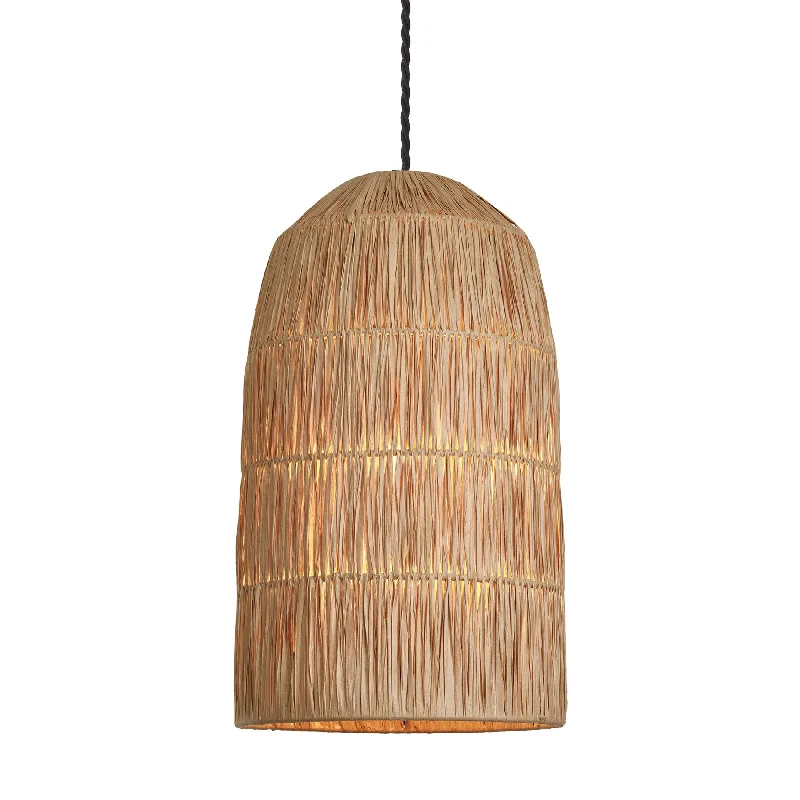 Small size Edison light bulbsRaffia Ceiling Pendant Light - 10 inch - Cone - Natural Small size Edison light bulbsRaffia Ceiling Pendant Light - 10 inch - Cone - Natural