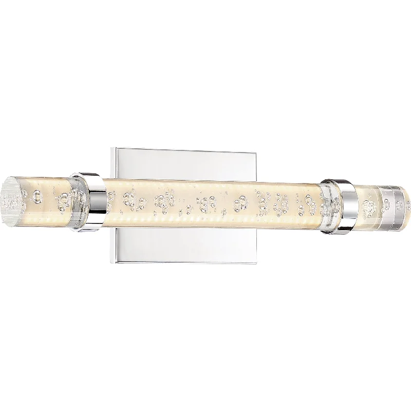 Track lighting with colored glass accentsBracer Vanity Light