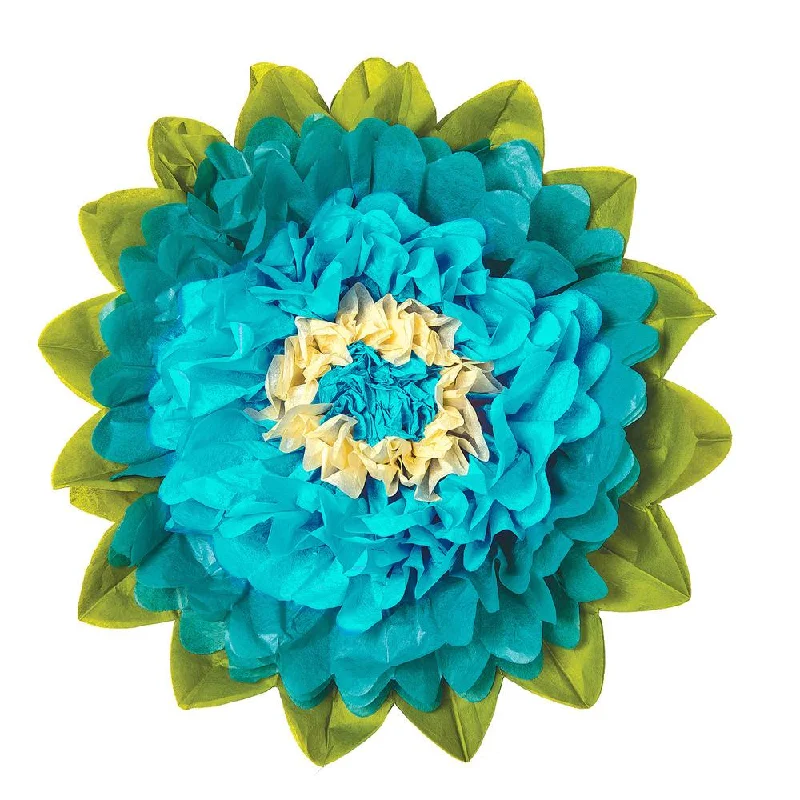 Large Teal Green 15 Inch Tissue Paper Flower