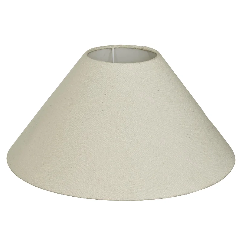 Light Natural Cotton Coolie Empire - Large - Lampshade Only