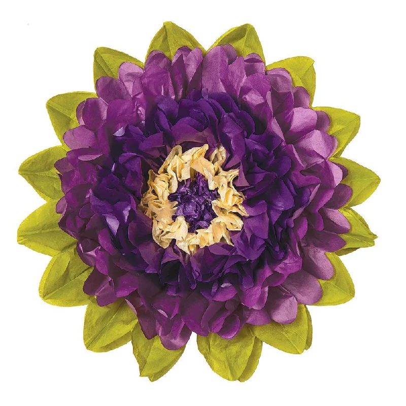 Large Petunia Purple 15 Inch Tissue Paper Flower