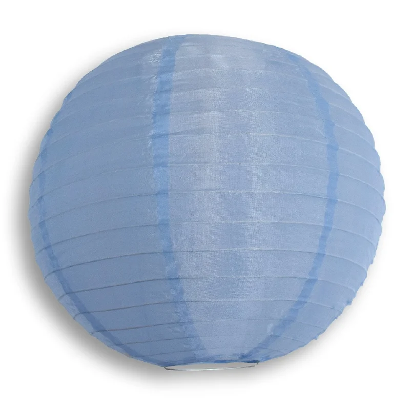 BLOWOUT 36" Serenity Blue Jumbo Shimmering Nylon Lantern, Even Ribbing, Durable, Dry Outdoor Hanging Decoration BLOWOUT 36" Serenity Blue Jumbo Shimmering Nylon Lantern, Even Ribbing, Durable, Dry Outdoor Hanging Decoration