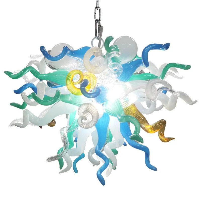 Nordic Art Glass Chandelier Lighting Aqua Blue Teal Small Chandeliers for Bedroom Living Room Nordic Art Glass Chandelier Lighting Aqua Blue Teal Small Chandeliers for Bedroom Living Room