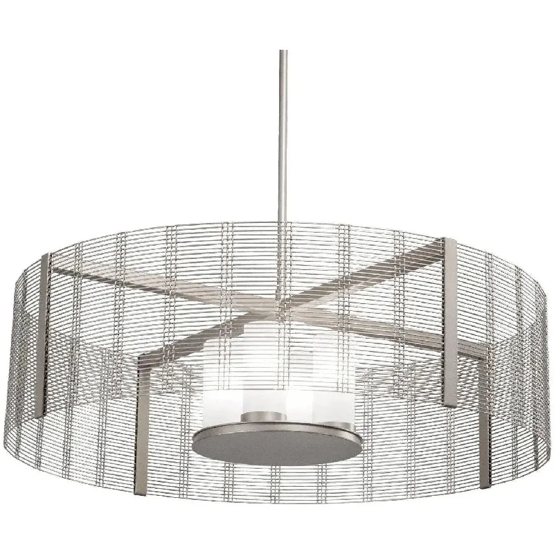 Track lighting for enhancing the architectureDowntown Mesh Drum, 38-Inch